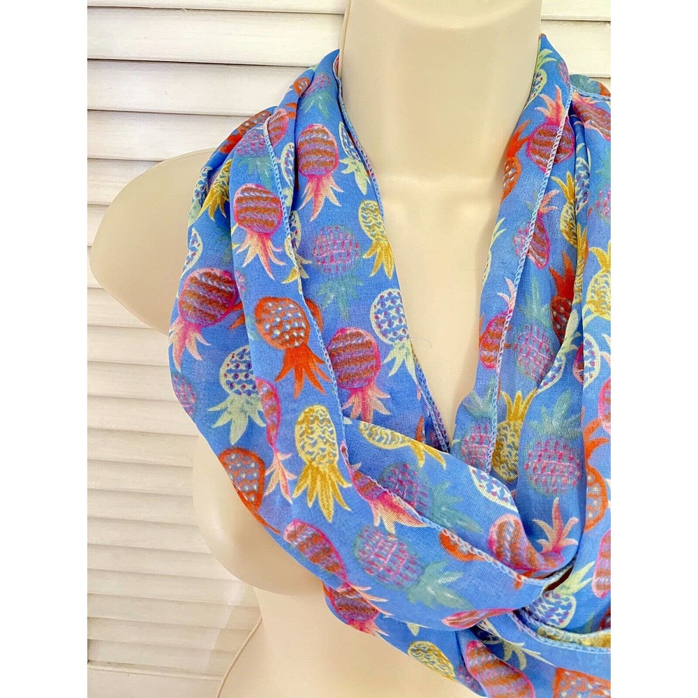 Multicolor Pineapple Infinity Scarf - Picture 2 of 5